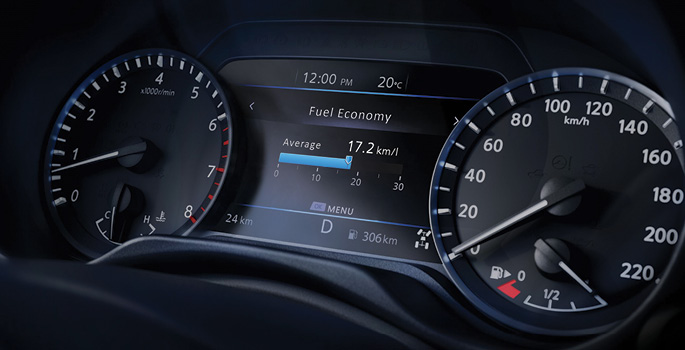 Nissan Navara Drive assist display